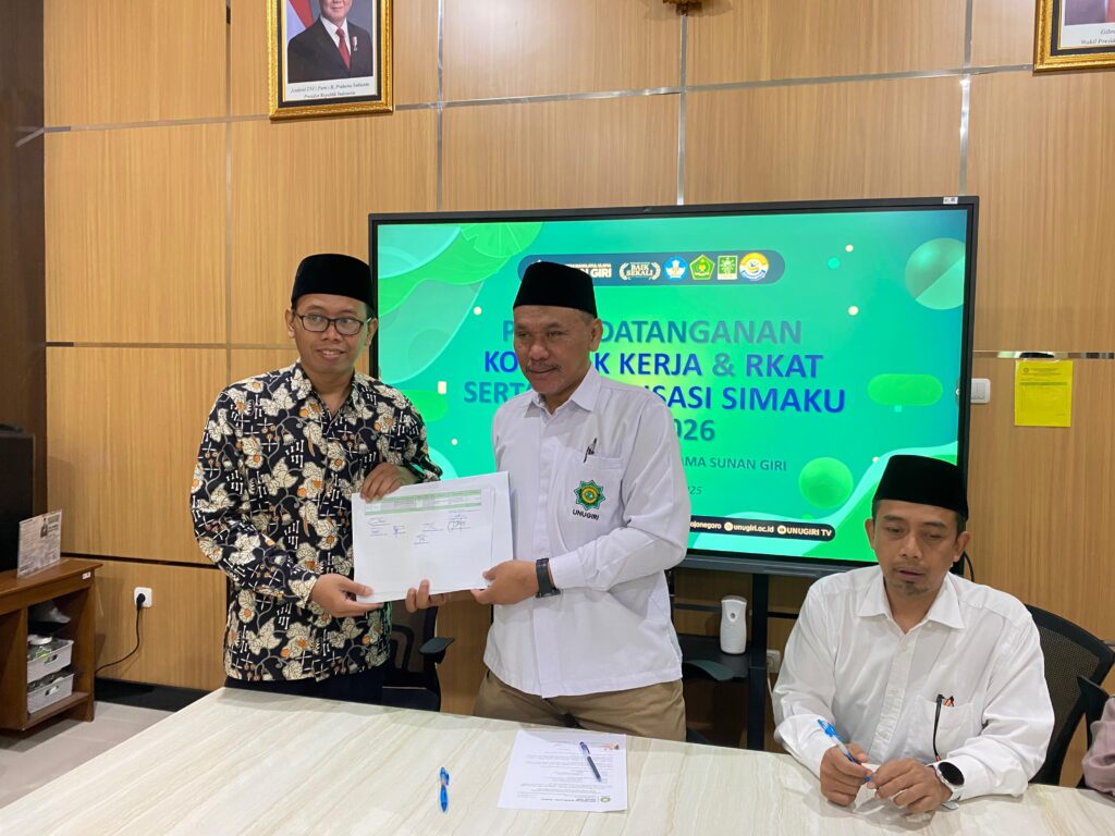 Prodi MPAI UNUGIRI Laksanakan Penandatanganan Kontrak Kerja RKAT dan Sosialisasi Aplikasi SIMAKU
