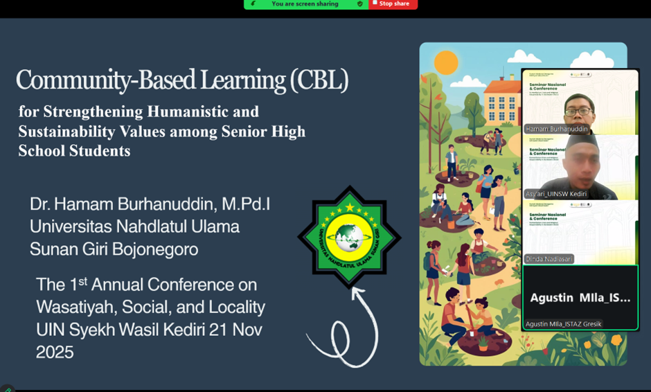 Dosen Pascasarjana MPAI UNUGIRI Ikuti The 1st Annual Conference UIN Syekh Wasil Kediri