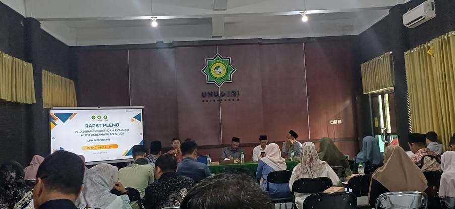 Prodi MPAI UNUGIRI Ikuti Rapat Pleno Pelaporan PDDIKTI dan Evaluasi Mutu Keberhasilan Studi