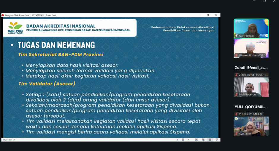 Dosen MPAI Menjadi Validator BAN PDM Jawa Timur